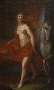 geoorg engelhard schroder Athena och Pegasus oil painting on canvas